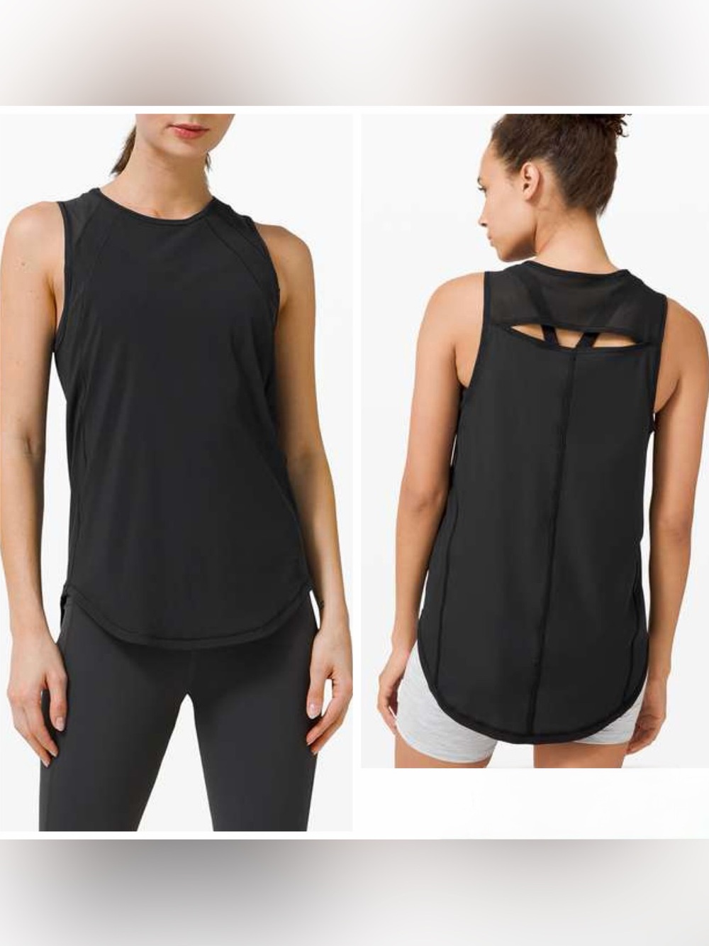 Lululemon Black Sculpt Lightweight Sleeveless Tank Top